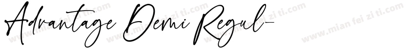 Advantage Demi Regul字体转换
